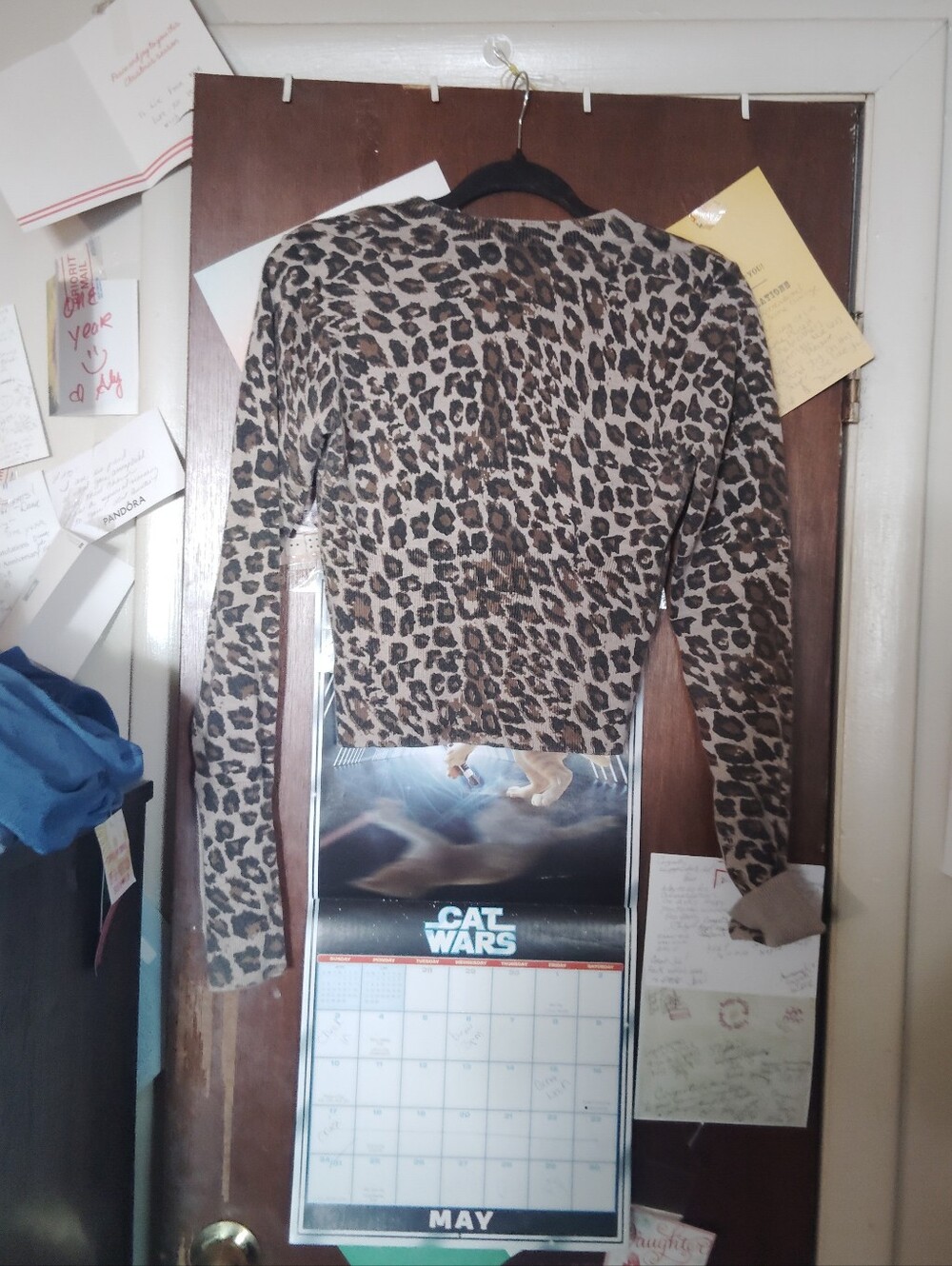 LULUS Alfara Brown Leproard Print Button Front Cardigan - Size Small - Picture 7 of 9